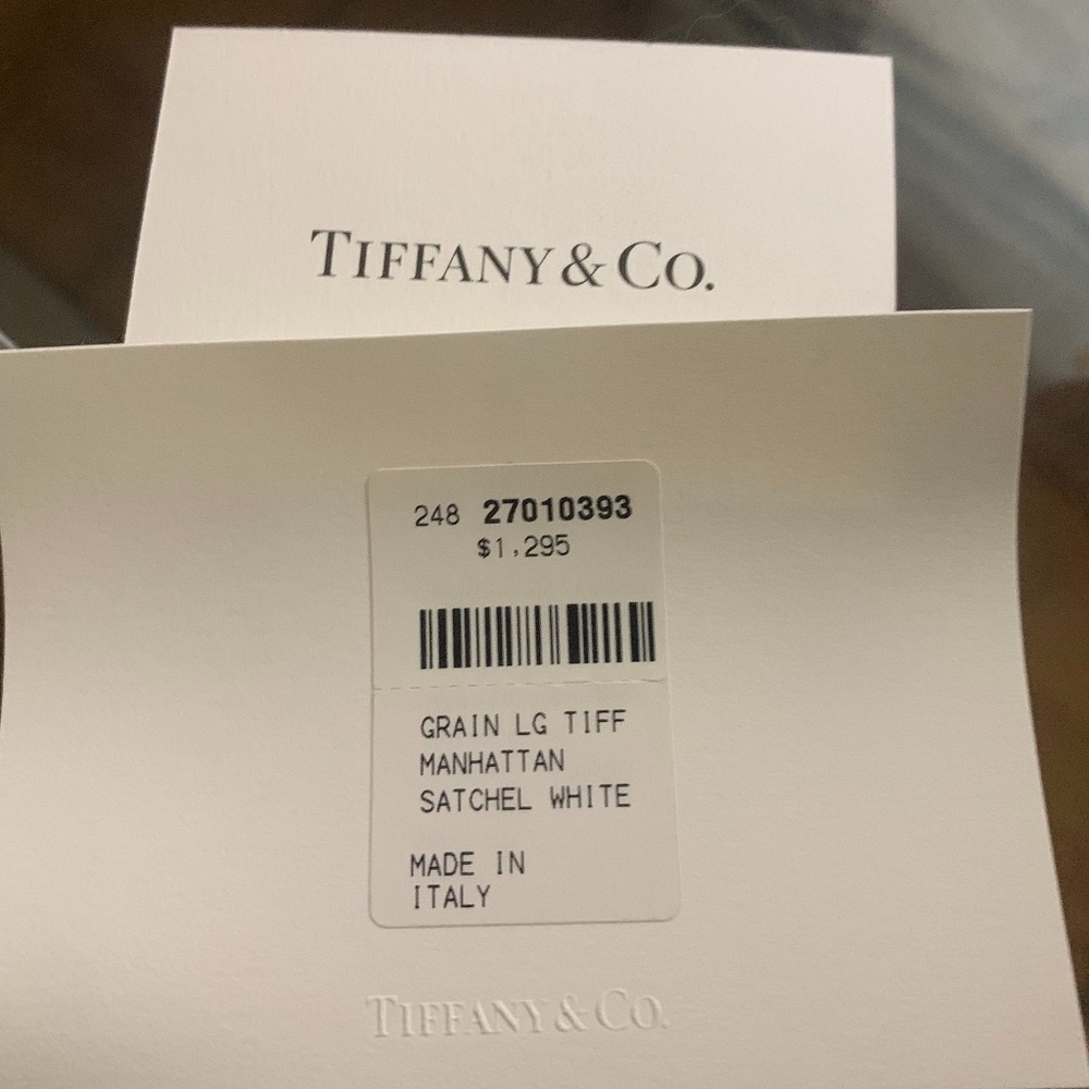 Tiffany & Co. Satchel - White